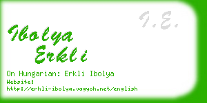 ibolya erkli business card